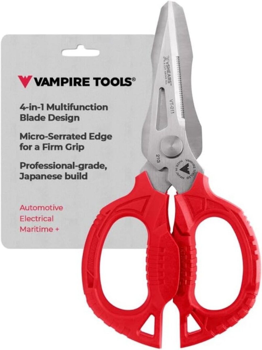 Multipurpose 6.3" Utility Scissors - Stainless Steel, Sharp & Durable, Made in